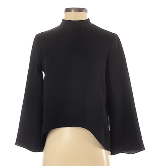 Zara Tops - Zara Basic Mock Neck Blouse